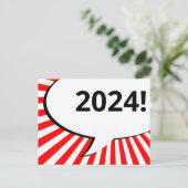 Carte postale 2024 de la bulle comique (Debout devant)