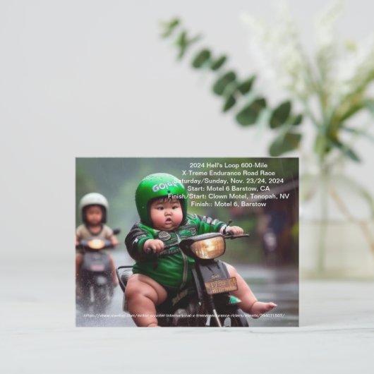 Carte Postale 2024 Hell's Loop 600-Mile X-Treme Endurance Road R (Debout devant)