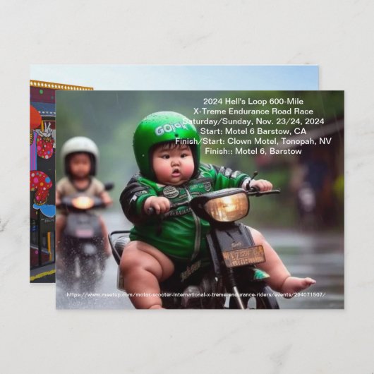 Carte Postale 2024 Hell's Loop 600-Mile X-Treme Endurance Road R (Devant / Derrière)
