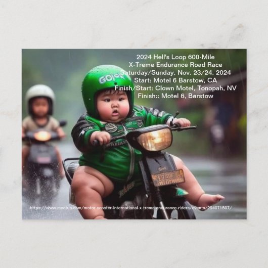 Carte Postale 2024 Hell's Loop 600-Mile X-Treme Endurance Road R (Devant)