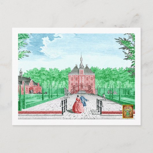 Carte Postale 2025 colorisation 1760 Imprimer Kasteel De Essenbu (Devant)
