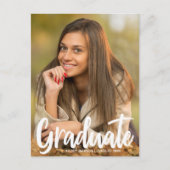 Carte Postale 2025 Graduate Photo Chic Modern Script Overlay (Devant)