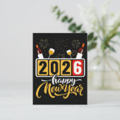 Carte Postale "2026 Bonne année" Design de célébration (Debout devant)