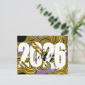 Carte Postale 2026 New Years Trippy Bold Font (Debout devant)