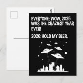 Carte Postale 2026 Tenez Ma Bière (Devant / Derrière)