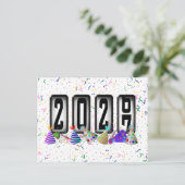 Carte Postale 2027 Bonne Année Odomètre (Debout devant)