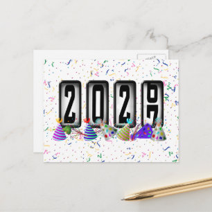 Carte Postale 2027 Bonne Année Odomètre