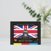 Carte Postale 202x Joyeux Nouvel An, Drapeau britannique, Big Be (Debout devant)
