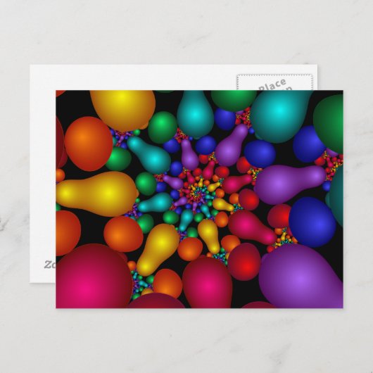 Carte Postale 205 Fractal (Devant / Derrière)