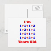 Carte Postale 20 ans ! (Devant / Derrière)