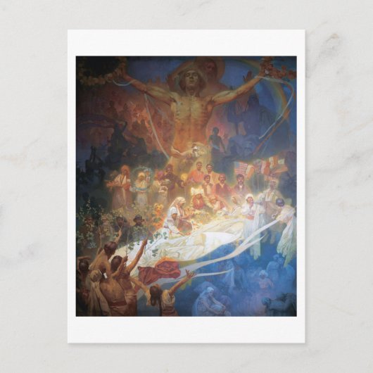 Carte Postale #20 Apothéose des Slaves, Mucha (Devant)
