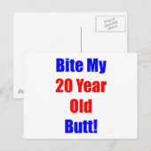 Carte Postale 20 Bite Mon Beurre (Devant / Derrière)