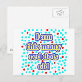 Carte Postale 20 points rouges vieux (Devant / Derrière)