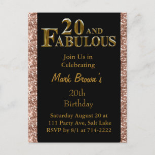 Carte Postale 20e Anniversaire 