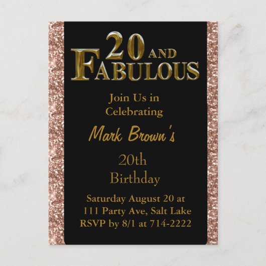 Carte Postale 20e anniversaire (Devant)