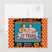 Carte Postale 20e anniversaire du Mariage (Devant / Derrière)