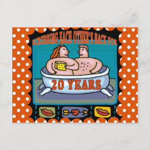 Carte Postale 20e anniversaire du Mariage