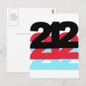 Carte Postale 212 Indicatif régional (Devant / Derrière)