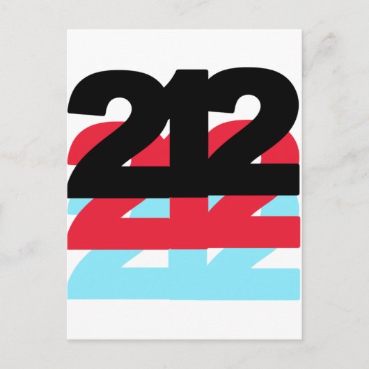 Carte Postale 212 Indicatif régional (Devant)
