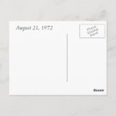 Carte Postale 21 août 1972 (Dos)