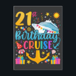 Carte Postale 21e anniversaire Croisière B-Day Party<br><div class="desc">21e Anniversaire Croisière B-Day Party Amusant design Cadeau Classique Carte Postale Classique Collection Classique.</div>