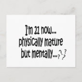 Carte Postale 21e anniversaire TShirts (Devant)