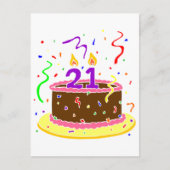 Carte Postale 21st Birthday Cake (Devant)