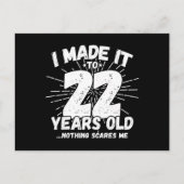 Carte Postale 22 Year Old Birthday - Birthday Meme - Funny 22nd (Devant)