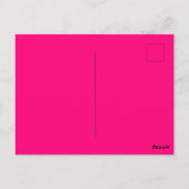 Carte Postale 23 ans HEUREUX ANNIVERSAIRE mignon rose chaud (Dos)