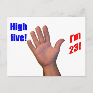 Carte Postale 23 Haut Cinq !