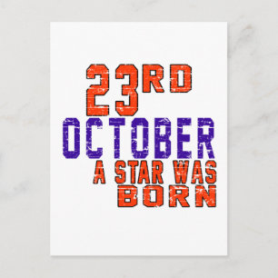 Carte Postale 23 octobre une étoile est née