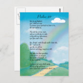 Carte postale 23e Psaume (Devant / Derrière)