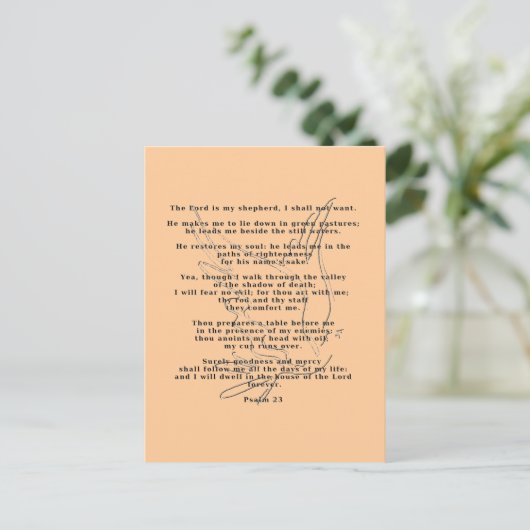 Carte postale 23e Psaume (Debout devant)