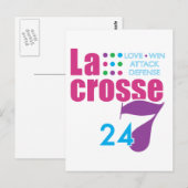 Carte Postale 24/7 Lacrosse (Devant / Derrière)