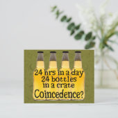 Carte Postale 24 Bouteilles de bière (Debout devant)