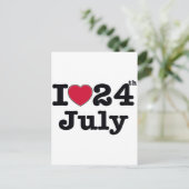 Carte Postale 24 juillet mon anniversaire (Debout devant)