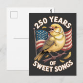 Carte Postale 250 Ans d'Art de Canari de Chansons Douces (Devant / Derrière)