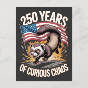Carte Postale 250 Ans d'Art de Furet Curieux et Chaotique