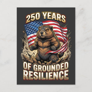 Carte Postale 250 Ans de Résilience Enracinée de la Marmotte