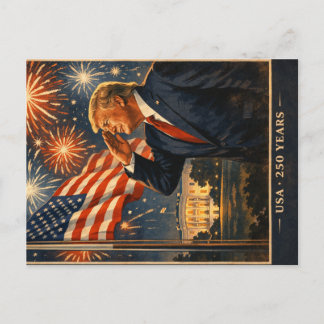 Carte Postale 250 Ans d'Excellence USA Fierté Trump