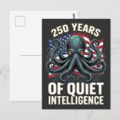 Carte Postale 250 Ans d'Intelligence Silencieuse Pieuvre (Devant / Derrière)