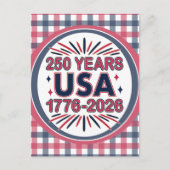 Carte Postale 250 ans USA | Semiquinentenaire 1776-2026 (Devant)