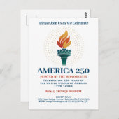 Carte Postale 250e anniversaire des États-Unis  (Devant / Derrière)