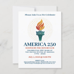 Carte Postale 250e anniversaire des États-Unis