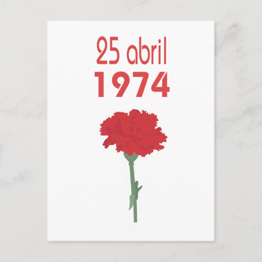 Carte Postale 25 Abril (Devant)