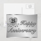 Carte postale - 25e anniversaire - Argent (Devant / Derrière)