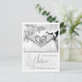 Carte Postale 25e Silver Wedding Anniversary for Couple (Debout devant)