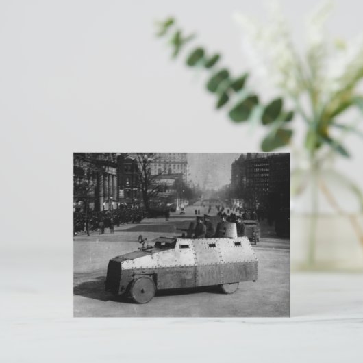 Carte Postale 27e March 1917 : The armoured vehicle squadron (Debout devant)