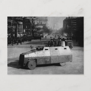 Carte Postale 27e March 1917 : The armoured vehicle squadron