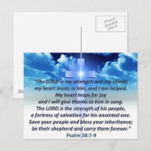 Carte Postale 28:7 de psaume - 9 (Devant / Derrière)